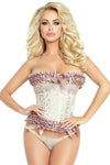 Provocative Corset and String Champagne (2XL) | Angel Clothing