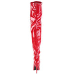 Pleaser SEDUCE 3000 Boots Red | Angel Clothing