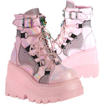 DemoniaCult Shaker 60 Pink Boots | Angel Clothing