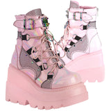 DemoniaCult Shaker 60 Pink Boots | Angel Clothing