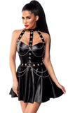 Saresia Flared Wetlook Dress (XS, XL) | Angel Clothing