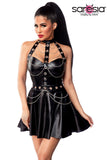 Saresia Flared Wetlook Dress (XS, XL) | Angel Clothing