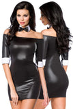Saresia Mini Dress with Bow Tie (XS, L) | Angel Clothing