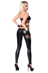 Saresia Wetlook Set With Chains | Angel Clothing