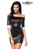 Saresia Mini Dress with Bow Tie (XS, L) | Angel Clothing