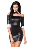 Saresia Mini Dress with Bow Tie (XS, L) | Angel Clothing