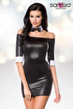 Saresia Mini Dress with Bow Tie (XS, L) | Angel Clothing
