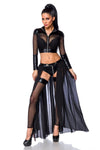 Saresia Transparent Black Gogo Set | Angel Clothing