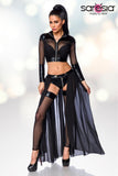 Saresia Transparent Black Gogo Set | Angel Clothing