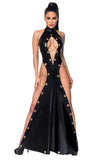 Saresia Wetlook Maxi Dress (L) | Angel Clothing