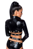 Saresia Dancewear Metal Wetlook Set (XS, M, XL) | Angel Clothing