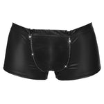 Svenjoyment Rhinestone Shorts Black | Angel Clothing