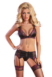 Livia Corsetti Terrylyn Lingerie Set Black | Angel Clothing