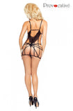 Provocative Transparence Chemise Black | Angel Clothing