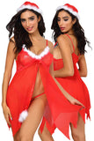 YesX Babydoll Christmas Lingerie Set | Angel Clothing