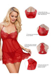 YesX Red Babydoll Set | Angel Clothing