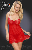 YesX Red Babydoll Set | Angel Clothing