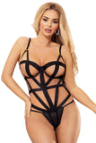 YesX YX844 Bodysuit Black | Angel Clothing