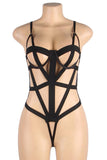 YesX YX844 Bodysuit Black | Angel Clothing