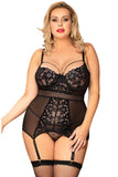 YesX Plus Size Floral Lace Chemise | Angel Clothing