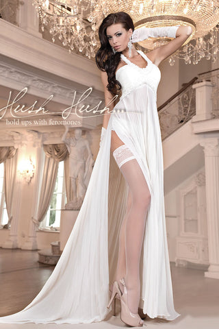 Ballerina 800 Hold Ups with Pheromones Ivory | Angel Clothing