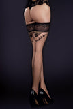 Ballerina 557 Hold Ups Black/Skin | Angel Clothing