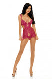 Beauty Night Peyton Chemise Purple (L/XL) | Angel Clothing