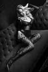 Black Secret BS122 Crotchless Tights | Angel Clothing