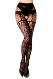 Black Secret BS122 Crotchless Tights | Angel Clothing