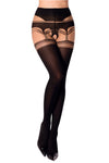 Black Secret BS131 Crotchless Tights | Angel Clothing