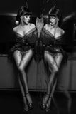 Black Secret BS137 Crotchless Tights | Angel Clothing