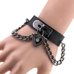 Black Heart Wrist Cuff Bracelet | Angel Clothing