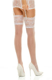 Beauty Night Romance Stockings White (S/M) | Angel Clothing