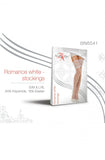 Beauty Night Romance Stockings White (S/M) | Angel Clothing