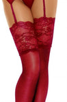 Beauty Night Romance Stockings Cherry | Angel Clothing