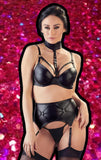 Cottelli Collection Plus Size 3-piece Wetlook Set (2XL) | Angel Clothing