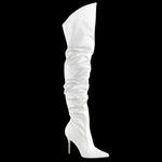 Pleaser CLASSIQUE 3011 Boots White | Angel Clothing