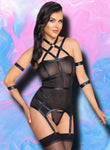 Cottelli Bondage Harness Lingerie Set | Angel Clothing