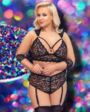 Cottelli Bondage Plus Size Lace Lingerie Set | Angel Clothing