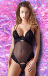 Cottelli Lingerie Rhinestone String Body | Angel Clothing