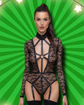 Cottelli Lingerie Strap Lace Body | Angel Clothing