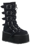 DemoniaCult DAMNED 225 Boots Black Velvet | Angel Clothing