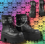 DemoniaCult ASHES 57 Boots Black | Angel Clothing
