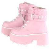 DemoniaCult ASHES 57 Pink Boots | Angel Clothing