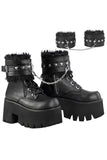 DemoniaCult ASHES 57 Boots Black | Angel Clothing