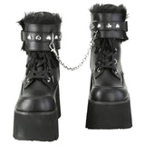 DemoniaCult ASHES 57 Boots Black | Angel Clothing