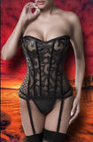 Grey Velvet Corsage (M, L) | Angel Clothing