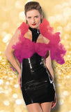 Guilty Pleasure Datex Black Collared Exposure Dress (XL) | Angel Clothing