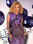 Guilty Pleasure Long Purple Datex Dress | Angel Clothing