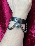 Black Heart Wrist Cuff Bracelet | Angel Clothing